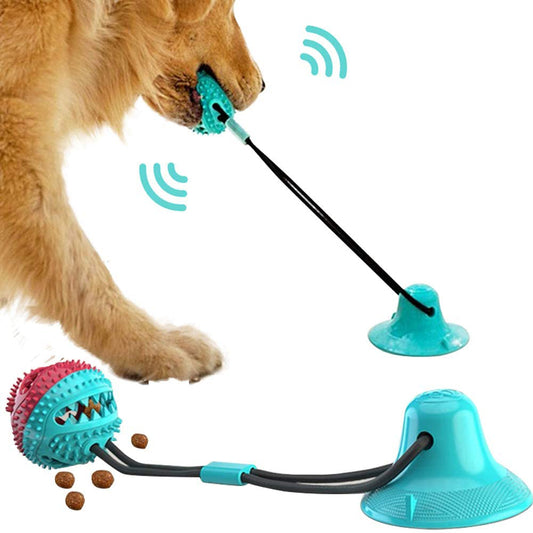 Silicon Suction Cup Tug Interactive Dog Ball